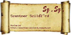 Szentner Szilárd névjegykártya